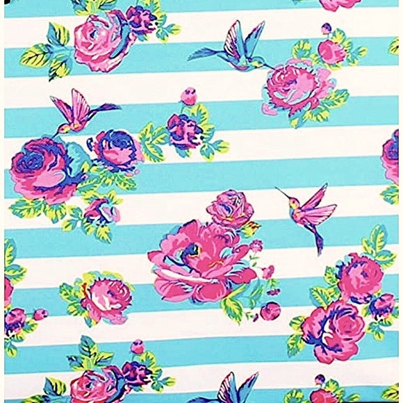 $160 Betsy Johnson Carry On Duffel Roses + Stripes - Picture 16 of 16